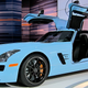 Illustration for article titled Gulf-colored Mercedes SLS AMG treads lightly on history